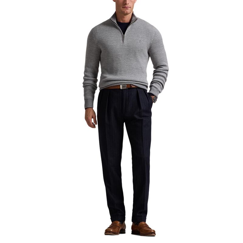 Polo Ralph Lauren Washable Wool Quarter-Zip Sweater image number 3